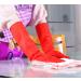 YSLON Rubber Cleaning Gloves - Waterproof Dishwashing Gloves (3 Pairs Red M) | Reusable Kitchen Essential - Buy Online on GoSupps.com