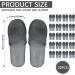 FERCAISH 20 Pairs Disposable Slippers Closed Toe Spa Slippers Non-slip Hotel Guest Slippers For Men Women Travel Home Wedding Party Use (Grey) - Buy Online on GoSupps.com