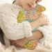 Hot Water Bottle with Cover 2L - Spring Flowers PVC for Hand & Feet Pain Relief - Heat Compress & Cold Therapy - Orange/Blue - Buy Online on GoSupps.com