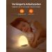 Synighty Dimmable Silicone LED Night Light for Children - 8 Color Changing 1-Hour Timer Memory Function Type C Charging - Perfect Egg-Shaped Bedside Lamp for Breastfeeding (White) - Buy Online on GoSupps.com