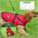 Buy 2-in-1 Dog Winter Harness - Warm Padded Jacket for Large Dogs 3XL - Cold Weather Outdoor Vest in Red - Buy Online on GoSupps.com