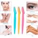 DDSHUN 24 Pcs Eyebrow Razors - Portable Facial Hair Shaver & Exfoliating Tool for Women and Men - Buy Online on GoSupps.com