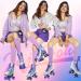 JajaHoho Women's Holographic High Top Roller Skates - Silver - US 9 - Buy Online on GoSupps.com