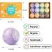 Organic Essential Oil Bath Bombs Gift Set - 12 Pcs, Travel Series with Individually Wrapped Natural Bath Balls in 6 Unique Scents, Long Fizz Spa for Women/Kids, Relaxation Therapy - 12*2.1oz - Buy Online on GoSupps.com