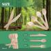 100 Pack 6.5 Disposable Wooden Forks - Biodegradable Utensils for Parties, Camping, Weddings - Natural Wood - Buy Online on GoSupps.com