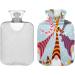 Funny Hot Water Bottle with Soft Fleece Cover | 2L Hot Water Bag for Hot & Cold Compresses - Perfect for Cozy Comfort - Buy Online on GoSupps.com