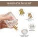 HXRYAGi 50ml Refillable Clear Glass Luxury Spray Perfume Bottle Empty Atomizer Bottle Makeup Tool (50ML Gold & Silver) 50 ml Gold & Silver - Buy Online on GoSupps.com