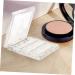COLLBATH Eyeshadow Holder 2pcs Compact Empty Highlighter Cases Transparent Refillable Cosmetics Containers Eyeshadow Case - Buy Online on GoSupps.com