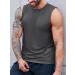 Men's Sleeveless Tank Top - Gym & Sport Undershirt | Fitness Tee - Dark Gray - Buy Online on GoSupps.com