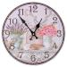 Wall Clocks Battery Operated 14'' Kitchen Wall Clock Flowers Bird Cage Non Ticking Wall Clock Decorative Wall Clock Accurate Easy to Read Wall Clock for Living Room LWall Clock