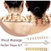 Wooden Back Massage Roller Rope Tool for Lymphatic Drainage and Muscle Pain Relief - 2 Pcs - Buy Online on GoSupps.com