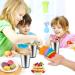 ShineMe 8oz Kids Stainless Steel Sippy Cups 5-Pack - Spill Proof, BPA Free, Reusable Toddler Cups with Silicone Sleeves and Lids for Hot/Cold Drinks - Indoor/Outdoor Snack Cups - Buy Online on GoSupps.com