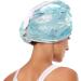 Dragonfly Pattern Dry Hair Cap & Quick Drying Towel Set | Super Absorbent & Comfortable | 2 Piece with Button Headband - Buy Online on GoSupps.com