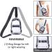 Small Transparent Shoulder Bag for Women | Stadium Approved Crossbody Bags for Concerts Festivals & Travel - Black - Buy Online on GoSupps.com