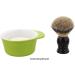 Buy Porcelain Shaving Bowl & Green Shaving Soap Dish | Freshgreen Aurawerk - Premium Shaving Essentials - Buy Online on GoSupps.com
