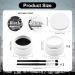 3-Piece Black & White Face Paint Set | Professional SFX Makeup Kit for Halloween Skeleton & Ghost Cosplay | Includes Sponge & Brushes - Full Coverage Body Paint (1.76 oz Each - Buy Online on GoSupps.com