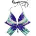 Women's Large Purple Butterfly Sequin Embroidered Crop Tank Top for Belly Dance - Buy Online on GoSupps.com