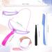 4 Pieces Eyebrow Stencil Kit with Tweezers and Razor - 8 Styles for DIY Grooming - Stainless Steel, Washable & Reusable - Chic Eyebrow Shaping Set - Buy Online on GoSupps.com