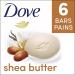Dove Beauty Bar more moisturizing than bar soap Shea Butter for soft and pampered skin 106 g 6 count - Buy Online on GoSupps.com