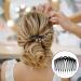Ouligay 12Pcs Hair Combs Slides Hair Side Combs Plastic French Twist Decorative Hair Accessories for Girls Women Bridal Wedding - Buy Online on GoSupps.com