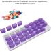 Monthly Pill Organizer | 4-Week Vitamin Case & Travel Medicine Holder - 31 Day Small Compartments - Buy Online on GoSupps.com