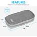 Youshares Insulin Cooling Bag - Diabetic Cooler Case with Nylon Packs for Safe Storage (Gray) - Buy Online on GoSupps.com