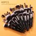 BEILI 40Pcs Professional Synthetic Makeup Brush Set for Foundation Blending Face Powder Blush Eye Shadows - Premium Kabuki Brushes Kit - Buy Online on GoSupps.com