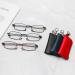 Buy MMOWW 3 Series Pack Foldable Reading Glasses with Telescopic Rod - Anti Blue Light Mini Glasses for Men & Women - Black Red Blue +2.0 Magnification - International Shipping Available - Buy Online on GoSupps.com