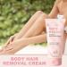 Women's Hair Removal Cream | 150g Nourishing and Gentle Beauty Hair Removal Product Nourishing Hair Removal Cream for the Body For Underarms Limbs Arms Legs and Thighs - Buy Online on GoSupps.com