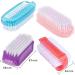 4 Pcs Double Sided Nail Cleaning Brushes - Plastic Handle Scrubbing Brush for Nails, Toes, Hands - Home, Garden, Salon Use - Buy Online on GoSupps.com