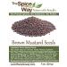 The Spice Way Brown Mustard Seeds 8 oz - Whole Seeds for Cooking and Seasoning - Buy Online on GoSupps.com