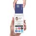 Social Master NFC Tag for Instant Contact & Social Sharing - iOS/Android Compatible (Navy) - Buy Online on GoSupps.com