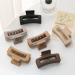 6 PCS Neutral Square Hair Claw Clips for Women - Strong Hold Medium Matte Jaw Clips for Thick & Thin Hair - Brown Color - Buy Online on GoSupps.com