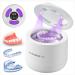 Nettoyeur Ultrasons avec St rilisation par UV Haute Fr quence 45kHz Ultrasonic Cleaner 4 Modes Affichage num rique HD 200 ml pour Dentaires Appareils de Contention Goutti res de Nuit etc. Blanc