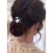 Wendalern Wedding Crystal Hair Pins Bride Pearl Hair Pin Rhinestone Flower Hair Barrette Gold CZ Hairpin Hairpiece Decorative Hair Accessories for Women and Girls - Buy Online on GoSupps.com
