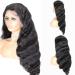 30 Inch Body Wave Lace Front Wig for Black Women - Brazilian Human Hair Pre Plucked 13x4 HD Lace Frontal Wig, Natural Looking Glueless Wig - Buy Online on GoSupps.com