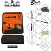 Metalks Hair Clipper Set - Professional Personal Hairdresser Kit with Scissors Razors Blades Combs & Oil - Stainless Steel Gift Case - Buy Online on GoSupps.com
