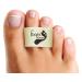 Foots Love - Broken Toe Splints. Crooked Toe Separator Hammer Toe Straightener Wraps. The Only Copper Align, Protect & Heal Brace. Even Better Now With No Slip ! Tan