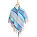Women's Stylish Winter Scarves Tartan Warm Colorful Soft Blanket Casual Cozy Square Tassel Scarf Shawl - Buy Online on GoSupps.com
