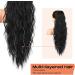 Ponytail Extensions Off Black Long Curly Wavy Hair Piece Synthetic Drawstring Ponytails Hair Extension Pony Tail Hairpieces for Women for Women Natural Color - Buy Online on GoSupps.com