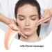 Manual Face Roller Metal Face Massager Lifting Roller Women Skin Care Beauty Rolling Tool For Massaging Neck Chin Eyes Cheekbones Nose Rose Gold Scraping Board + Rose Gold Roller - Buy Online on GoSupps.com
