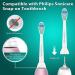 Philips Sonicare Replacement Heads - Compatible Toothbrush Brush Heads | 10 Pack for Click-on Electric Toothbrush - Buy Online on GoSupps.com