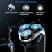 ROAMAN Men's Electric Razor - Rechargeable Corded/Cordless Shaver with Pop-up Trimmer - Wet Dry IPX7 Waterproof - Wall Adapter - Black - Buy Online on GoSupps.com