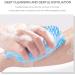 Fastech Silicone Body Brush - Double-Sided Bathing & Shower Brush for Deep Cleaning Gentle Peeling & Massage - Hygienic Alternative to Loofah/Sponge for All Skin Types - Light Blue - Buy Online on GoSupps.com