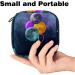 Cosmic Starry Sky Planet Balloon Sanitary Napkins Storage Bag | Portable Menstrual Cup Pocket with Zip for Teens & Women - Color 1 - Buy Online on GoSupps.com