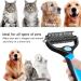 Zukent Double Sided Dematting Comb | Deshedding & Detangling Tool for Pets | Removes Loose Hair, Knots & Mats - Buy Online on GoSupps.com