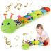 Sumobaby Infant Baby Musical Stuffed Animal Activity Soft Toys with Multi-Sensory Crinkle, Rattle and Textures, for Tummy Time Newborn 0-3-6-12 Months Boys, Girls, Caterpillar Green