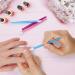 Adecco LLC 10pcs Rubber Nail Cuticle Pusher | Plastic Handle Nail Art Tool | Acrylic Cuticle Pusher Cleaner - Random Color - Buy Online on GoSupps.com