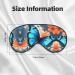 Blue Butterfly Double-Sided Sleep Eye Mask | Soft Adjustable Blindfold Block Light - Comfort for Sleep | Shop Now - Buy Online on GoSupps.com