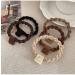 Cotton Hair Ties Braided Hair Bands Elastic Hair Ties Ropes Braided Ponytail Holders 5 Sets (Cross weave - black) - Buy Online on GoSupps.com